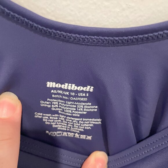 NWOT Modibodi Navy Period-proof Swimwear, S - Picture 2 of 2